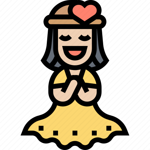 Present, gift, doll, cute, girl icon - Download on Iconfinder