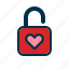 valentine, lock, love, padlock, security, heart, romantic 