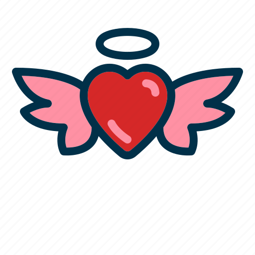Valentine, love, angel, heart icon - Download on Iconfinder