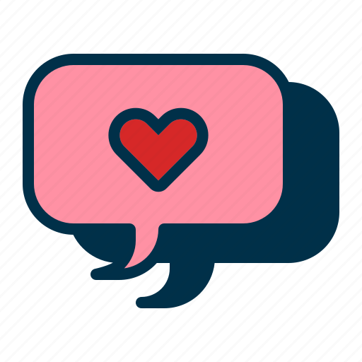 Valentine, message, love, chat, communication, bubble icon - Download on Iconfinder