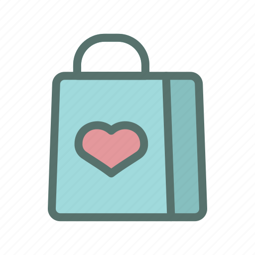Shopping, bag, valentine, shopaholic, gift, love icon - Download on Iconfinder