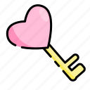 key, love key, padlock, lock, valentine, valentine&#x27;s day, heart, romance, love
