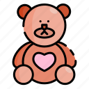 teddy, bear, teddy bear, animal, toy, fluffy, gift, present, stuffed toy
