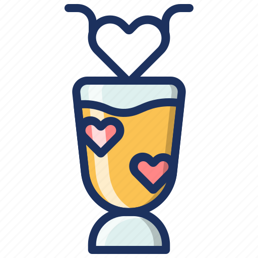 Love, valentine, juice, drink, water, sweet, celebration icon - Download on Iconfinder