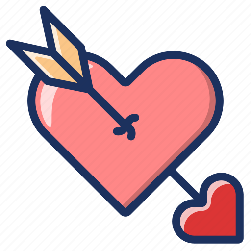Love, valentine, arrow, romance, romantic, celebration, couple icon - Download on Iconfinder