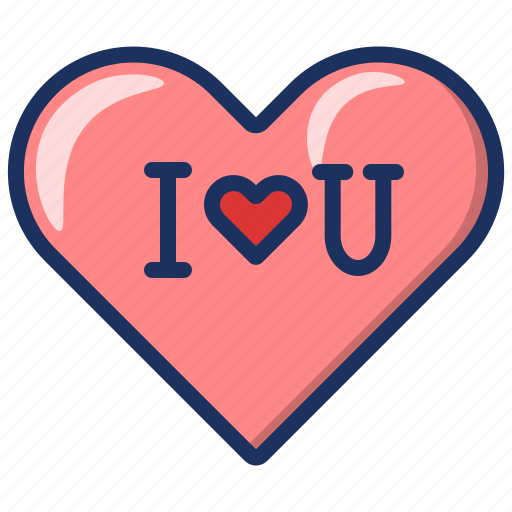 Love, valentine, heart, romance, iloveu, wedding, couple icon - Download on Iconfinder
