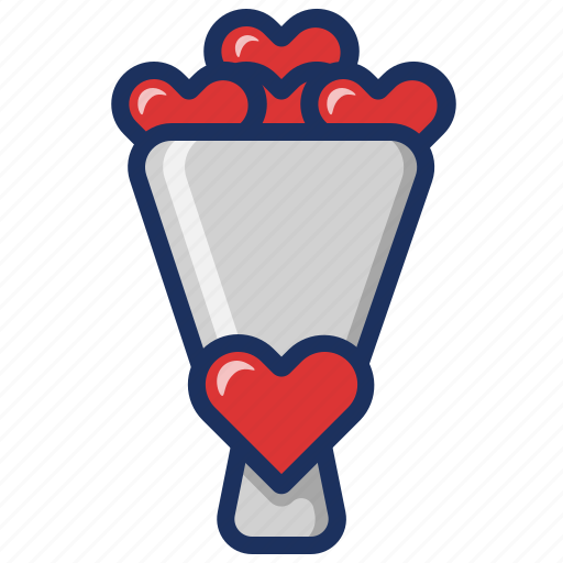 Love, valentine, flower bouquet, flower, romantic, wedding, romance icon - Download on Iconfinder