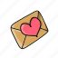 love, valentine, envelope, mail, message, letter, heart 