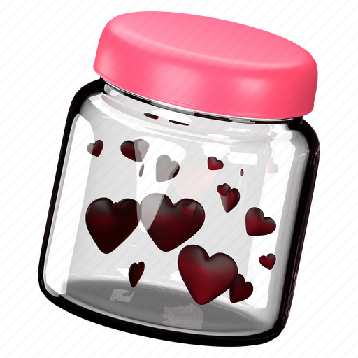 Charity, wedding, gift, romantic, jar, heart, love icon - Download on Iconfinder