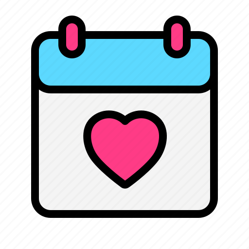 Calender, date, love, romance, valentine, wedding icon - Download on Iconfinder