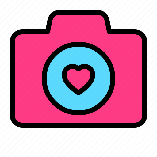 Camera, love, picture, romnce, valentine, wedding icon - Download on Iconfinder