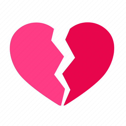 Breakheart, broken, heart, romance, valentine icon - Download on Iconfinder