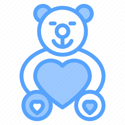 Bear, celebration, giving, lifestyle, romantic, surprise, teddy icon - Download on Iconfinder