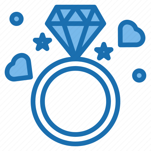 Couple, day, diamond, happy, love, ring, romantic icon - Download on Iconfinder
