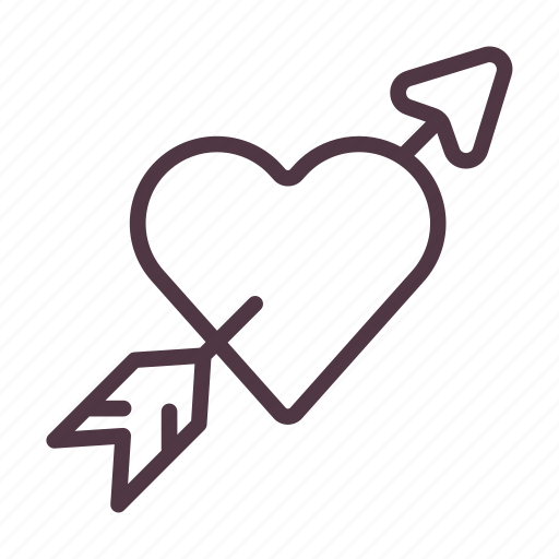 Arrow, heart, love, romance, valentine, wedding icon - Download on Iconfinder