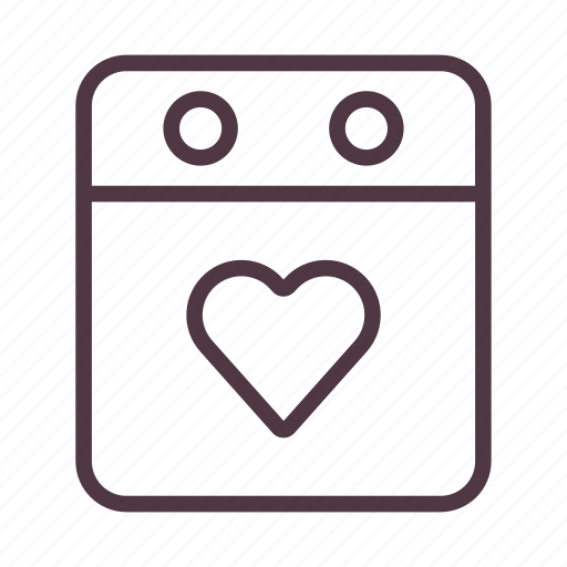 Date, day, engagement, heart, romantic, valentine, wedding icon - Download on Iconfinder