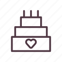 anniversary, cake, heart, romantic, valentine, wedding
