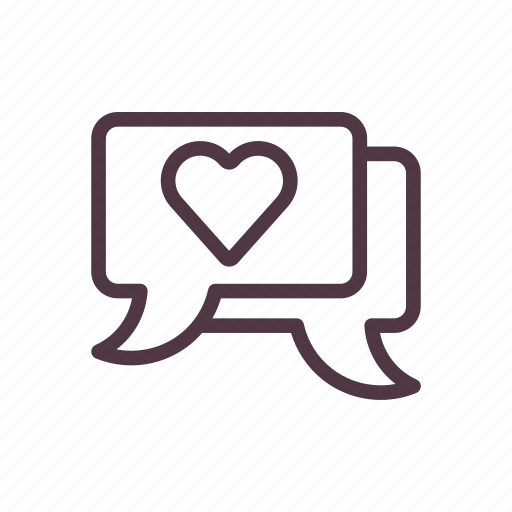 Chat, heart, love, message, romance, valentine icon - Download on Iconfinder