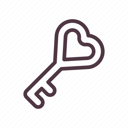 Heart, key, lock, pick, valentine icon - Download on Iconfinder