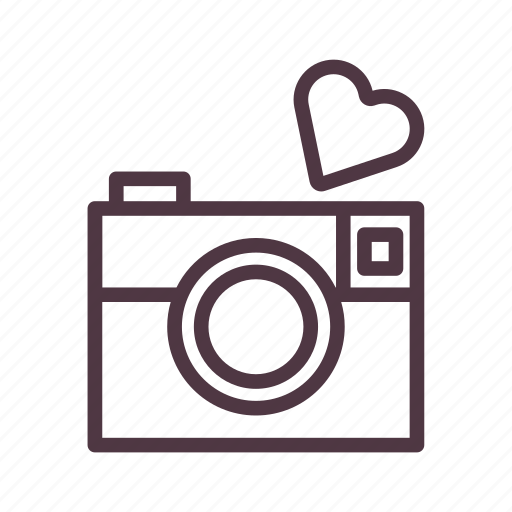 Camera, capture, heart, love, moment, romantic, valentine icon - Download on Iconfinder
