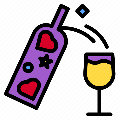 Anniversary, champagne, people, romance, smiling, together icon - Download on Iconfinder