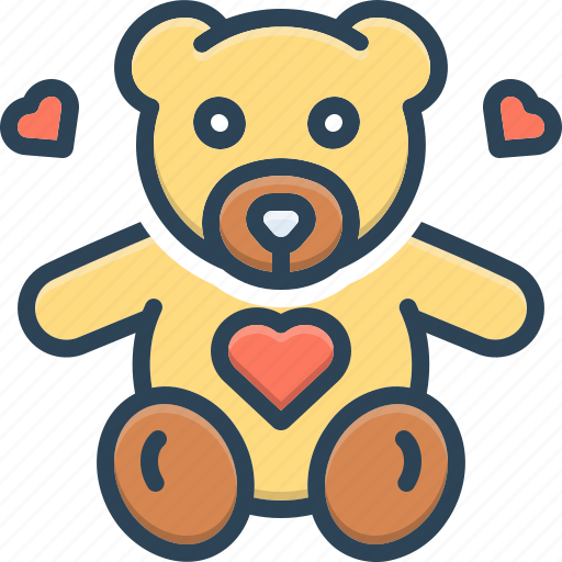 Bear, cute, doll, gift, happy, teddy, toy icon - Download on Iconfinder