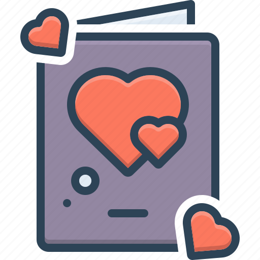 Brochure, feeling, heart, love, romance, valentine card, valentine gift icon - Download on Iconfinder