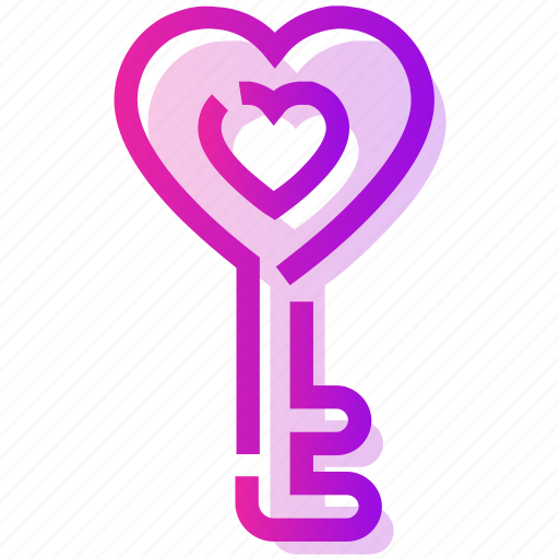 Heart, key, valentine day icon - Download on Iconfinder