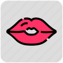 kiss, lips, valentine day
