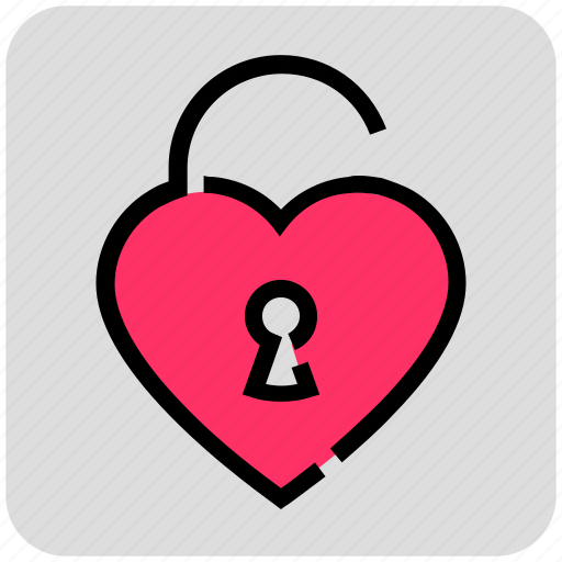 Heart, unlock, valentine day icon - Download on Iconfinder