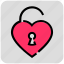 heart, unlock, valentine day 