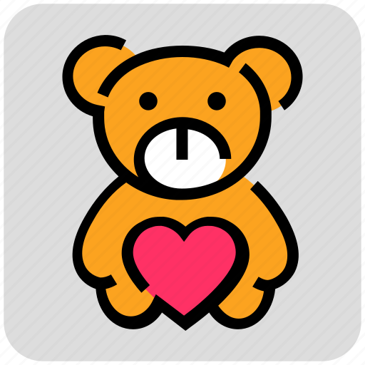 Heart, teddy bear, valentine day icon - Download on Iconfinder