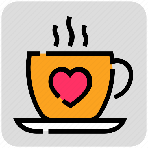 Coffee, cup, drink, heart, valentine day icon - Download on Iconfinder