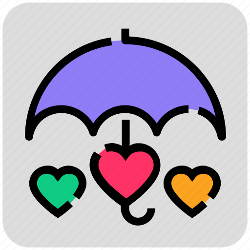 Heart, protection, umbrella, valentine day icon - Download on Iconfinder