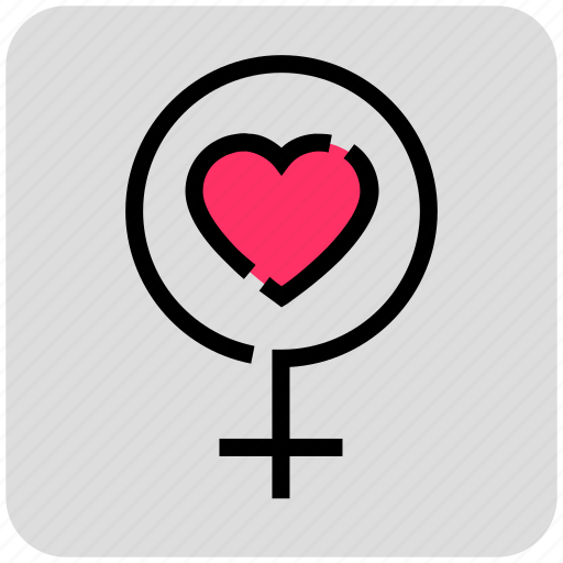 Female Sex Valentine Day Icon