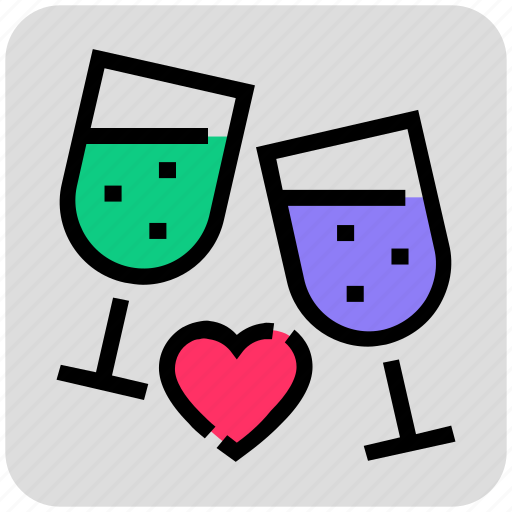 Couple, drinks, valentine day, wine icon - Download on Iconfinder