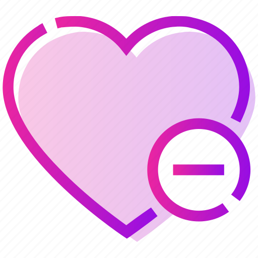 Delete, heart, minus, valentine day icon - Download on Iconfinder