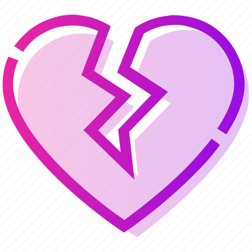 Breakup, broken, heart, valentine day icon - Download on Iconfinder