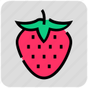 fruit, strawberry, valentine day 