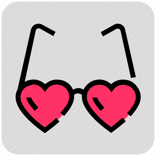 Eyewear, glasses, heart, valentine day icon - Download on Iconfinder