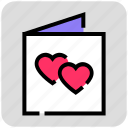 heart, invitation card, valentine day, wedding 