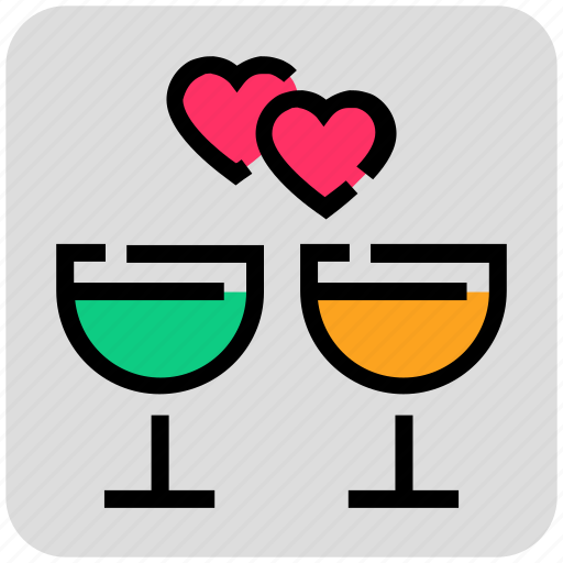 Couple, drinks, valentine day, wine icon - Download on Iconfinder
