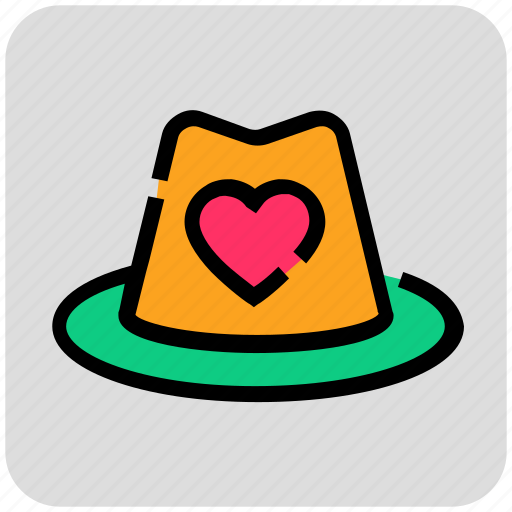 Hat, heart, valentine day icon - Download on Iconfinder