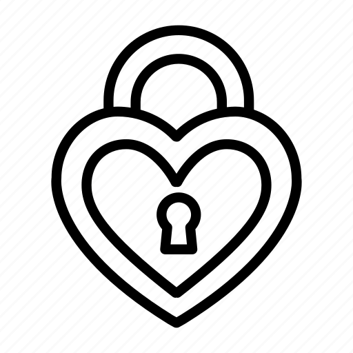 Heart, lock, love, love lock, romance, romantic, valentine icon - Download on Iconfinder
