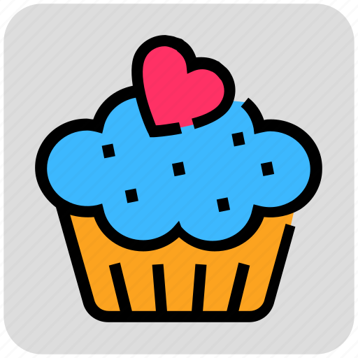 Cake, heart, sweet, valentine day icon - Download on Iconfinder