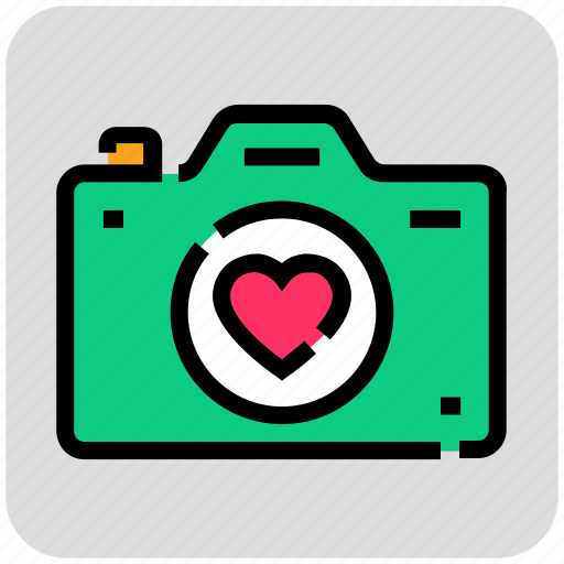 Camera, image, photo, photography, valentine day icon - Download on Iconfinder