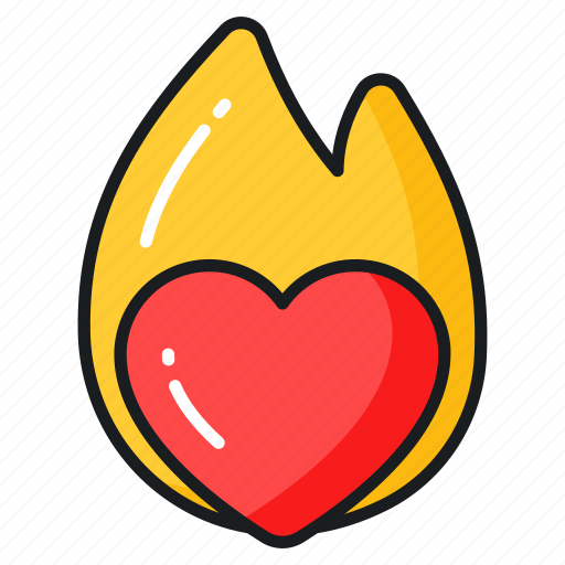 Passion, love, heart, passionate, burning, affection, romantic icon - Download on Iconfinder