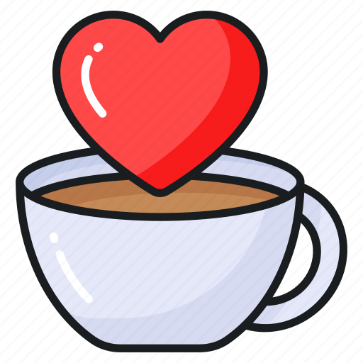 Coffee, heart, mug, cup, tea, love icon - Download on Iconfinder