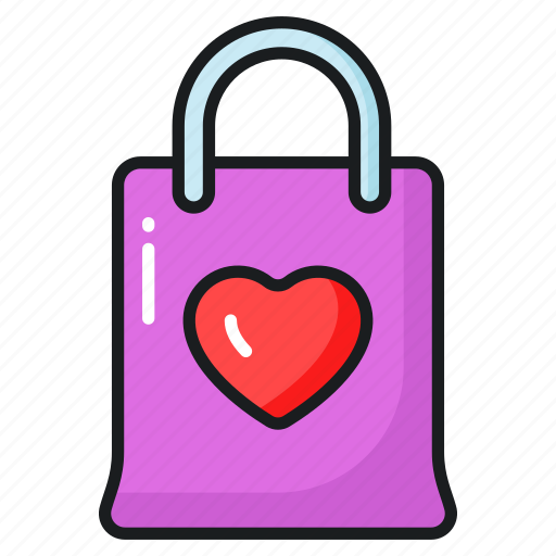 Shopping, bag, valentine, day, love, gift, tote icon - Download on Iconfinder