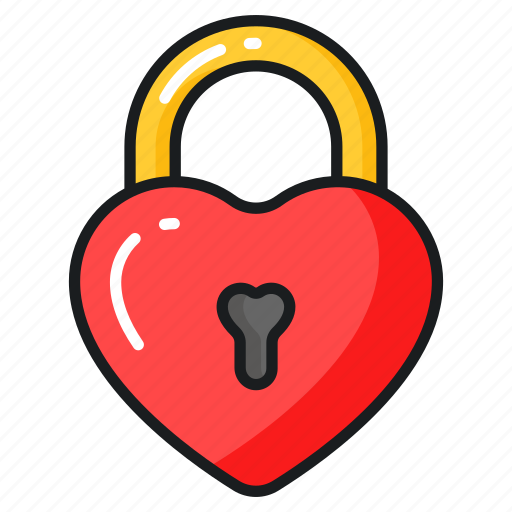 Love, padlock, lock, romantic, heart, affection, protection icon - Download on Iconfinder
